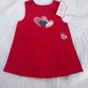 NWT VINTAGE Heart embroidered jumper